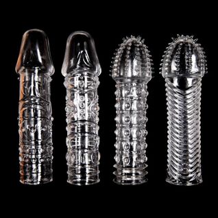 Vários tipos de preservativos reutilizáveis